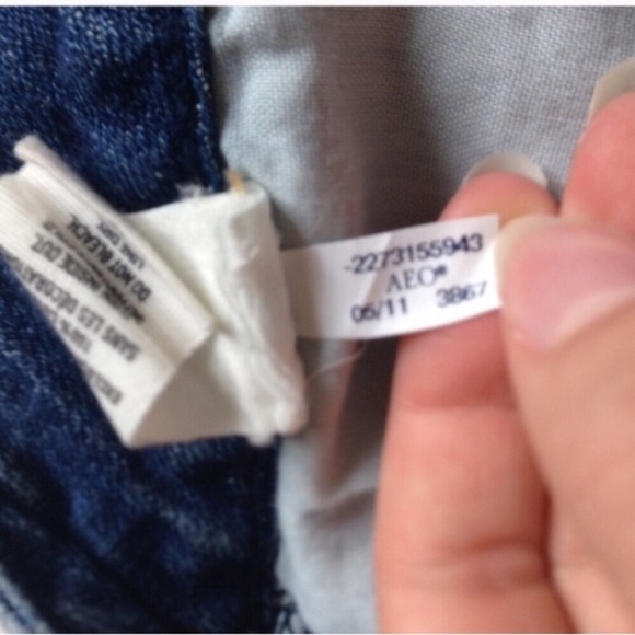 American Eagle Outfitters metallic sparkle cutoff shorts y2k early 2000s - Picture 7 of 7